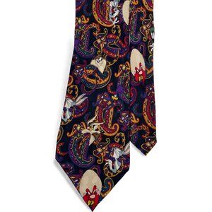 Looney Tunes Silk Tie Bugs Bunny Sam Taz Wile E Coyote
